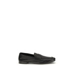 Black Goatskin Slip-On Loafers