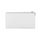 White Leather Clutch Bag