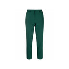 Bicolor Elastane Casual Pants