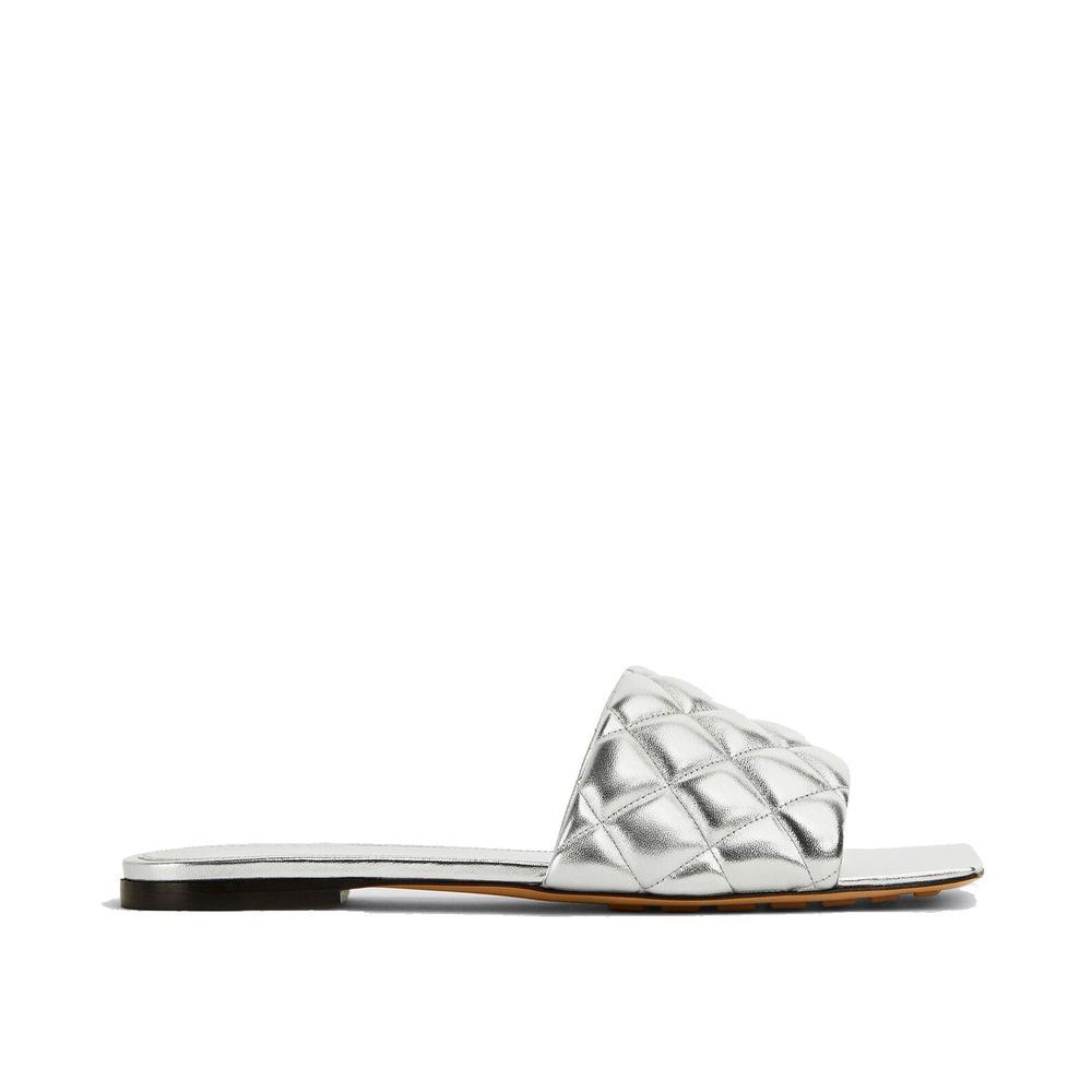 Silver Calfskin Sandals