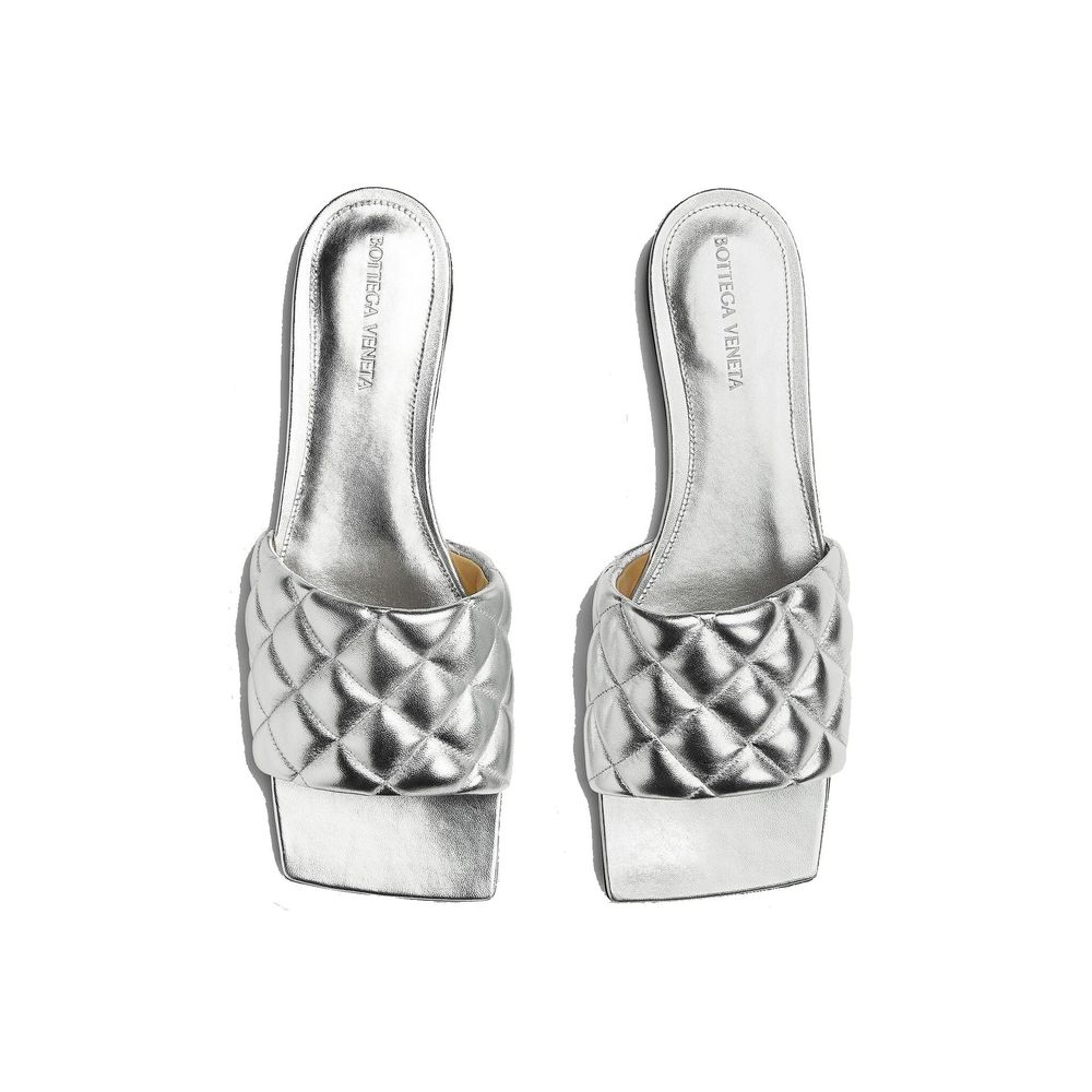 Silver Calfskin Sandals