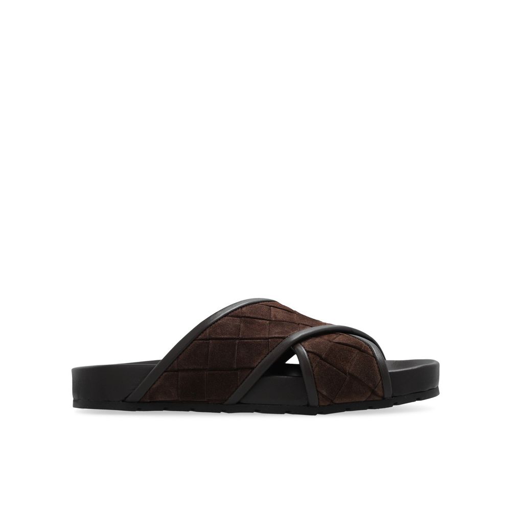 Brown Lamb Leather Sandals