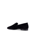 Black Calfskin Slip-On Loafers