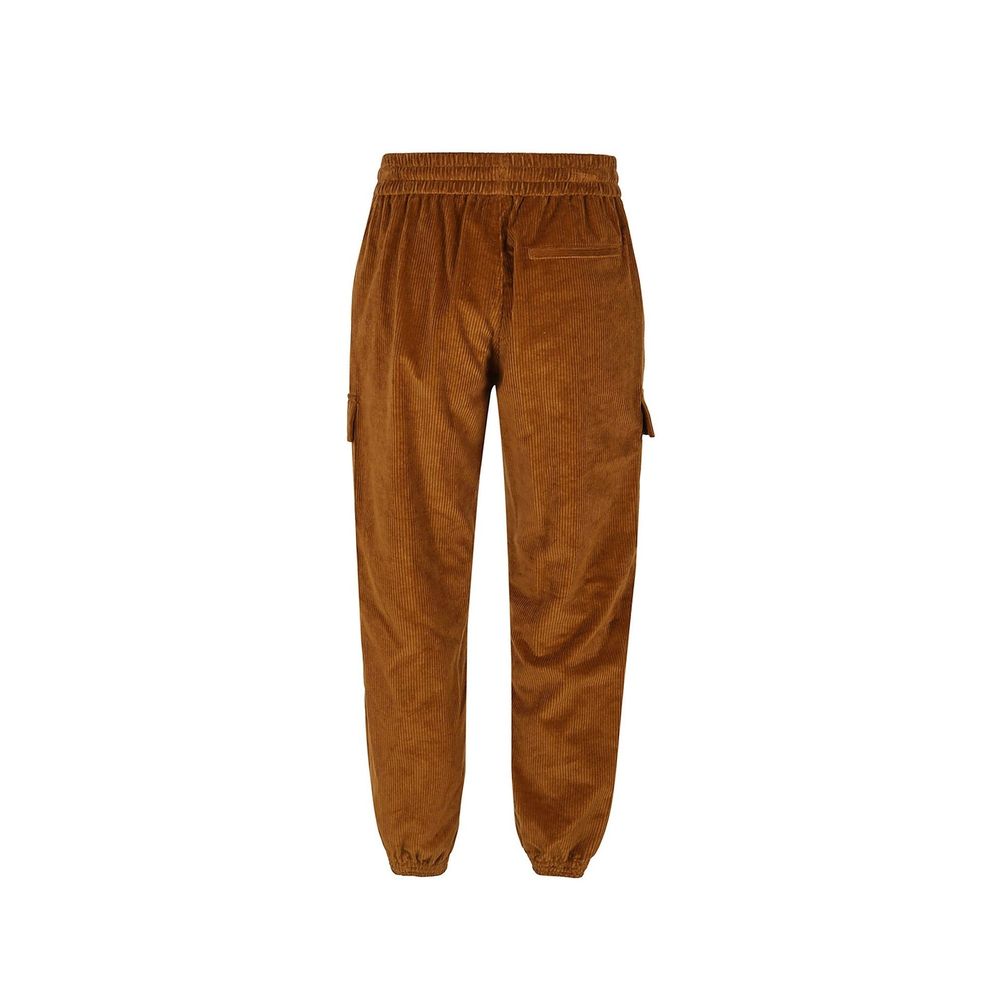 Brown Cotton Cargo Pants