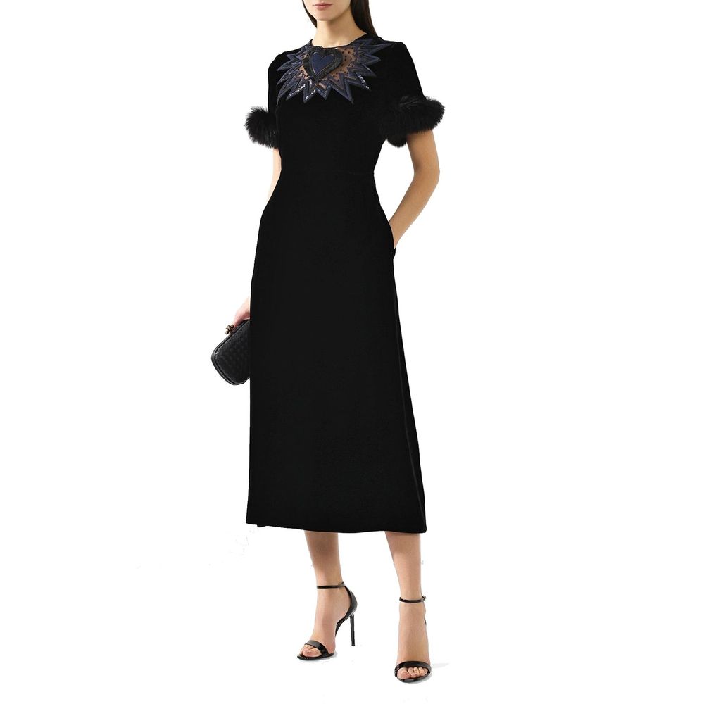 Black Viscose Cocktail Dress