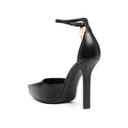 Black Calfskin High Heel Pumps