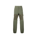 Bicolor Cotton Cargo Pants