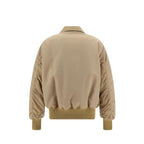 Beige Polyamide Bomber
