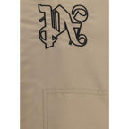 Beige Polyamide Bomber