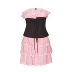 Multicolor Cotton Cocktail Dress