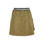 Bicolor Polyester Mini Skirt