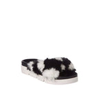 Black Fur Slippers