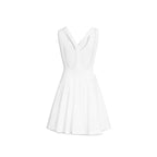 White Cotton Casual Dress