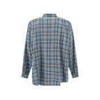 Blue Virgin Wool Pattern Shirt