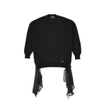 Black Cotton Sweatshirt