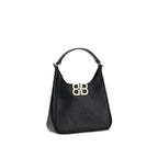 Black Lamb Leather Shoulder Bag