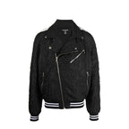 Black Polyester Bomber