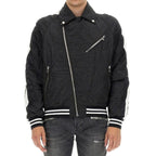 Black Polyester Bomber