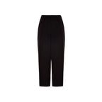Black Viscose Casual Pants