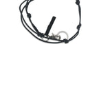 Black Calf Leather Bos Taurus Necklace