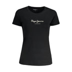Black Cotton Women's T-Shirt