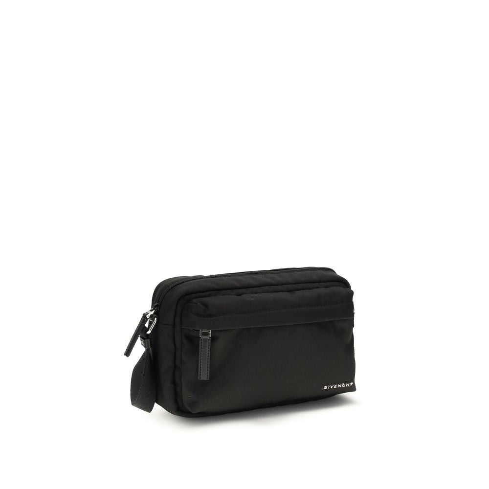 Black Polyamide Shoulder Bag