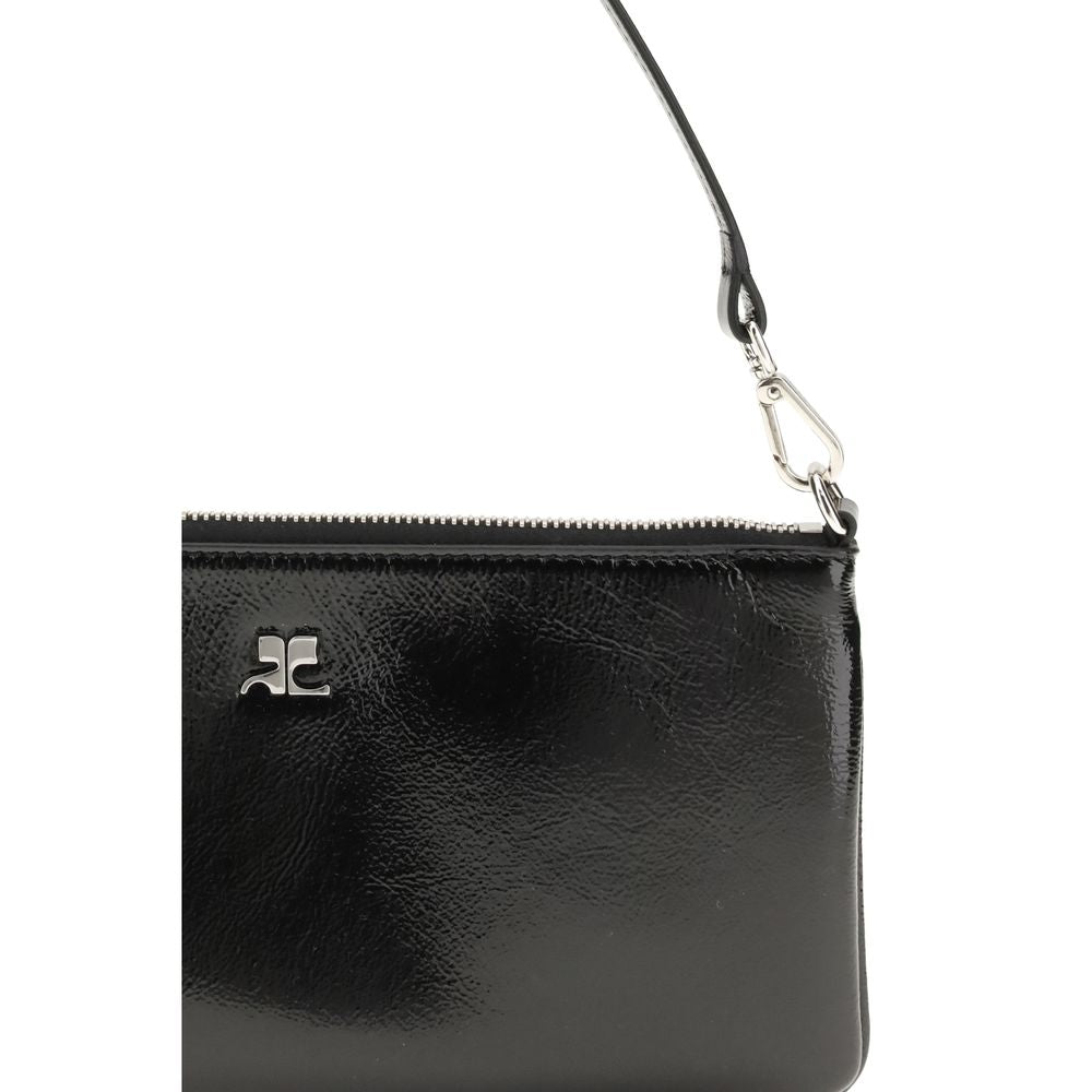 Black Cowhide Shoulder Bag