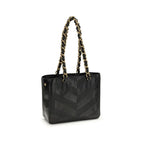 Black Napa Leather / Calf Bos Taurus Shoulder Bag