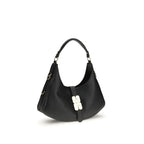 Black Calf Leather Bos Taurus Shoulder Bag