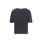 Grey Cashmere Short Sleeve Sweater