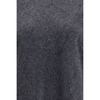 Grey Cashmere Short Sleeve Sweater