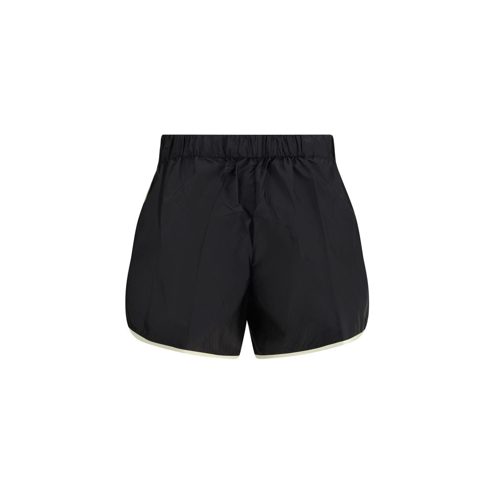 Black Recycled Polyamide Bermuda Shorts