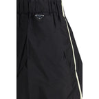 Black Recycled Polyamide Bermuda Shorts