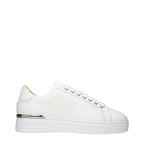 White Leather Low Top Sneakers