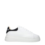White Leather Low Top Sneakers