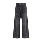 Black Cotton Relaxed Fit Jeans