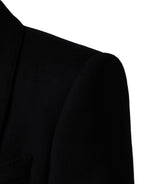 Black Single Breasted Trench Coat Jacket