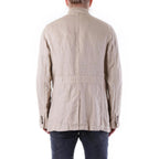 Beige Linen Coat