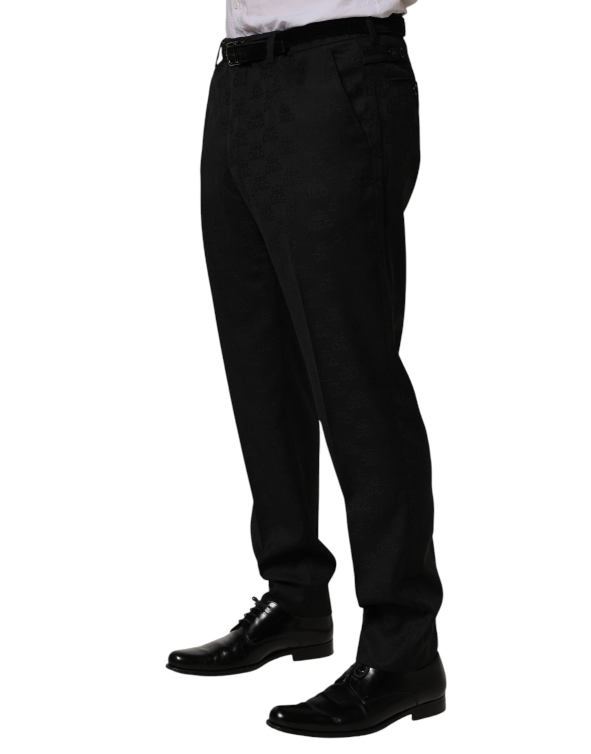 Black Wool Skinny Dress Formal Trouser Pants