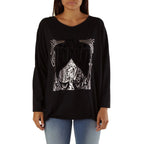 Black Viscose Sweatshirt