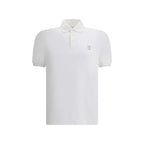 White Cotton Polo Shirt