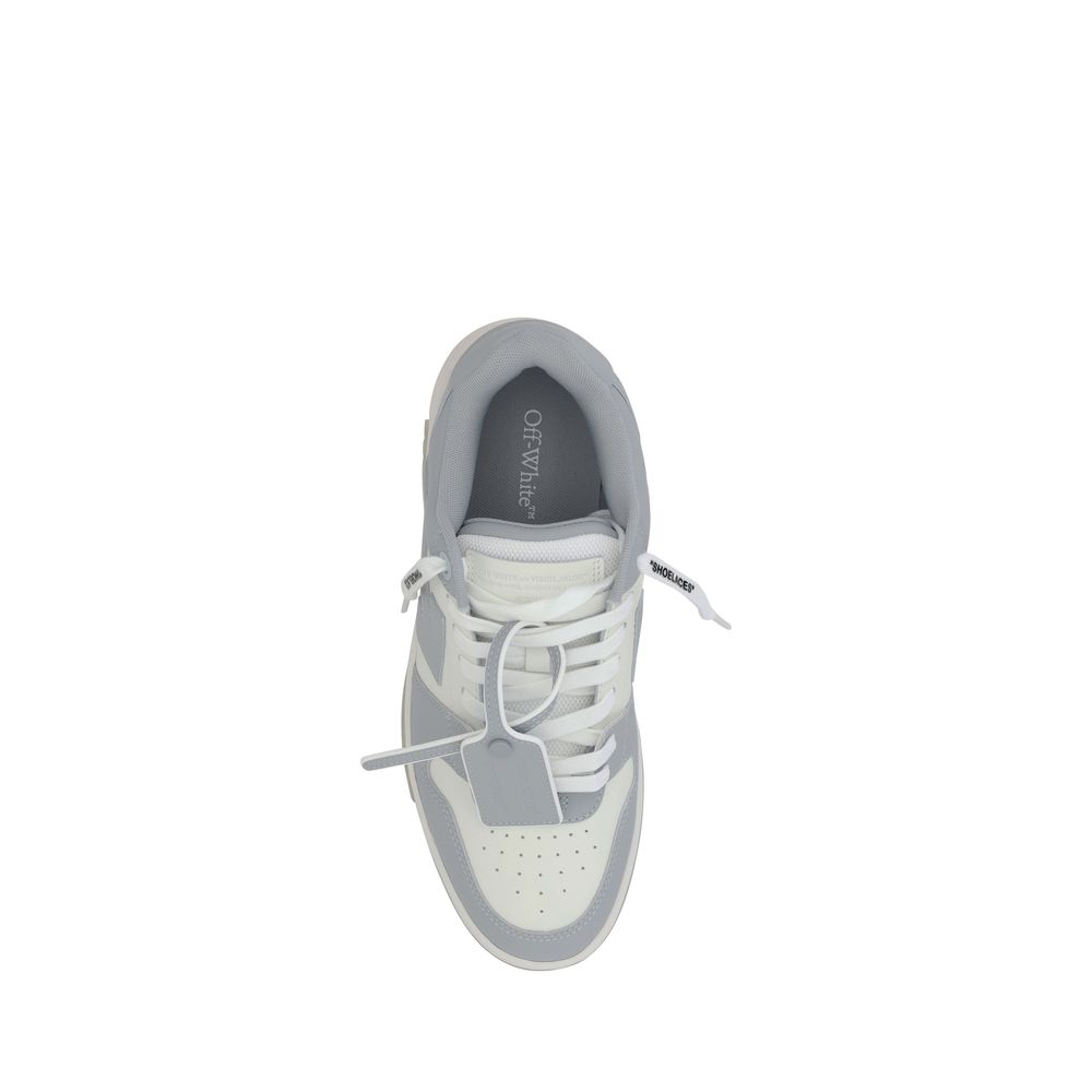 Gray Polyester Low Top Sneakers