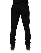Black Sacred Heart Skinny Men Denim Jeans