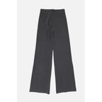 Gray Polyester Casual Pants