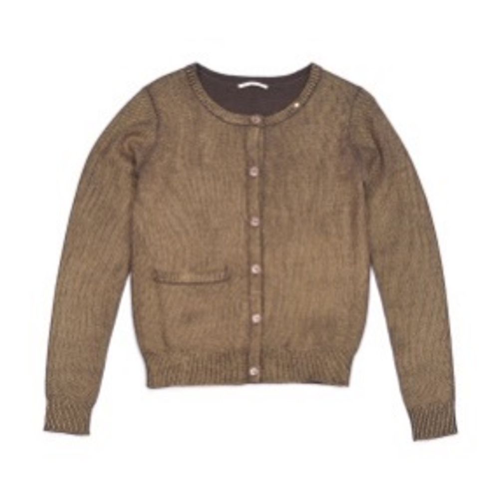 Brown Wool Cardigan