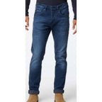 Blue Cotton Slim Fit Jeans