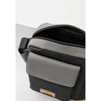 Black Polyethylene Crossbody Bag