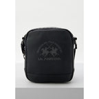 Black Polyethylene Crossbody Bag
