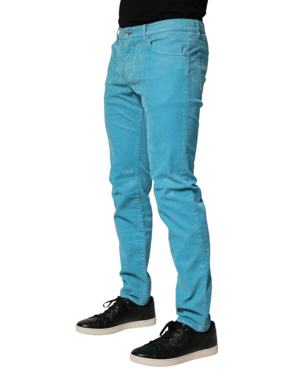 Blue Cotton Skinny Men Denim Trouser Jeans