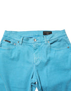 Blue Cotton Skinny Men Denim Trouser Jeans